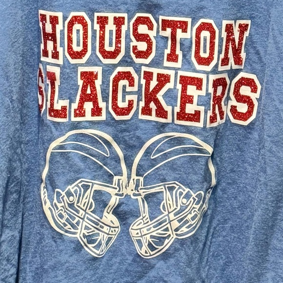 NEXT LEVEL Blue Houston Slackers Tank Top XL - Picture 3 of 4